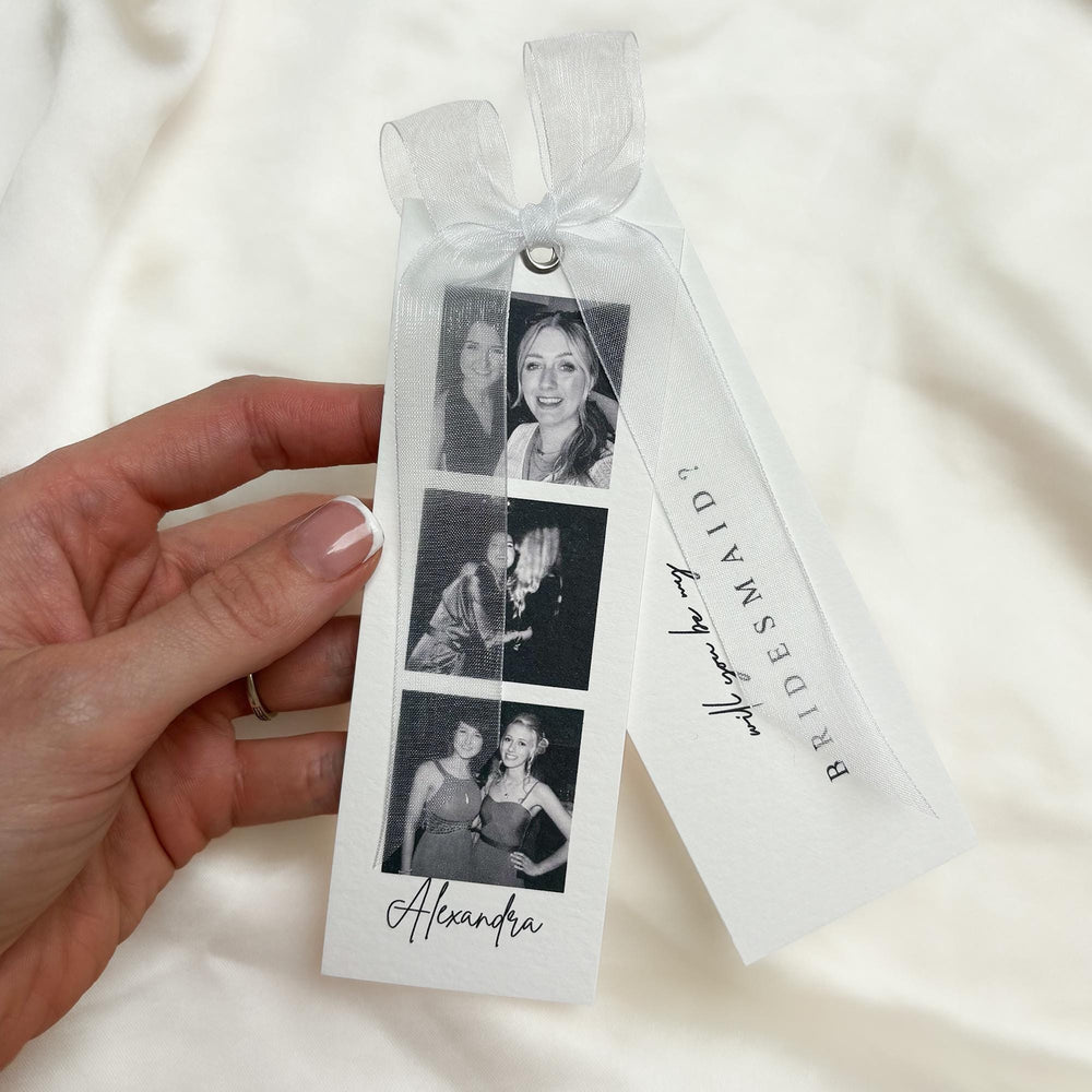 Personalised Bridesmaid Proposal Photo Strip Card, Maid of Honour Gift, Will You Be My Bridesmaid, Wedding Keepsake · image 2